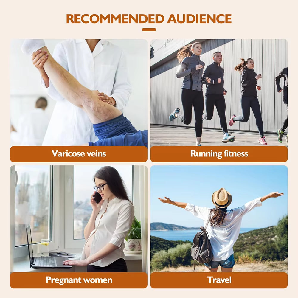 1Pair Calf Compression Sleeves Running Leg Compression Sleeve 20-30Mmhg Compression Socks for Shin Splint for Men Women