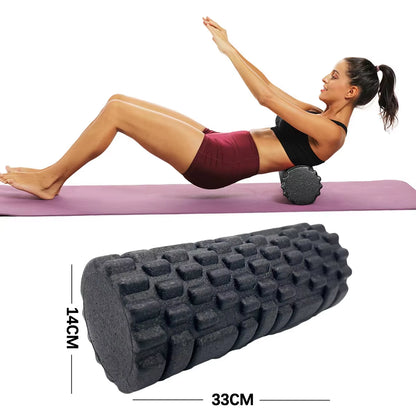 33Cm Fitness Foam Roller Yoga Massage Roller EPP Pilates Foam Body Muscle Massage Roller Therapy Exercises Gym Home Exercise